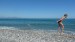 oblázková pláž Antibes